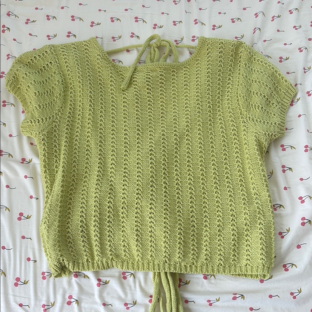 Light Green Knit Top